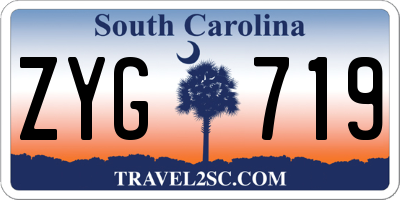 SC license plate ZYG719