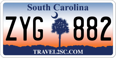 SC license plate ZYG882