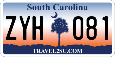 SC license plate ZYH081