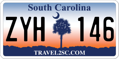 SC license plate ZYH146