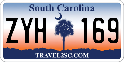 SC license plate ZYH169