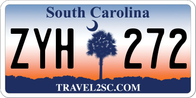 SC license plate ZYH272