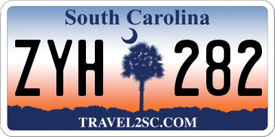 SC license plate ZYH282