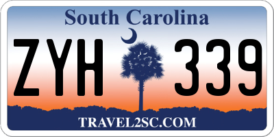 SC license plate ZYH339