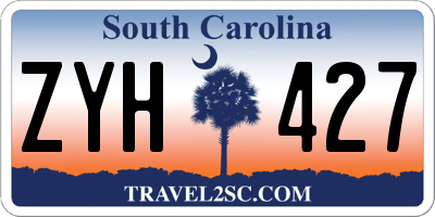SC license plate ZYH427