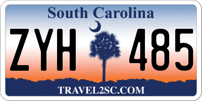 SC license plate ZYH485
