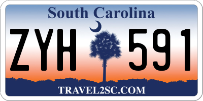SC license plate ZYH591