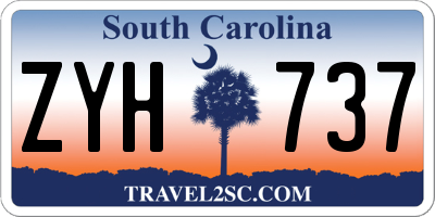 SC license plate ZYH737