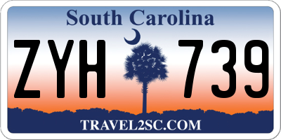 SC license plate ZYH739
