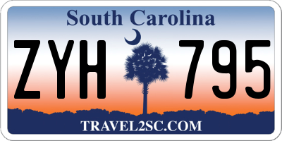 SC license plate ZYH795