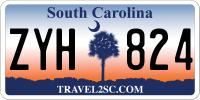 SC license plate ZYH824