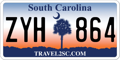 SC license plate ZYH864