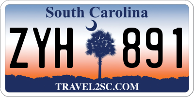SC license plate ZYH891