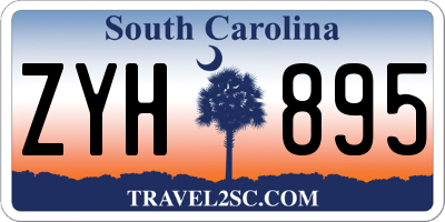 SC license plate ZYH895