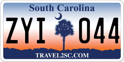 SC license plate ZYI044