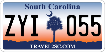 SC license plate ZYI055