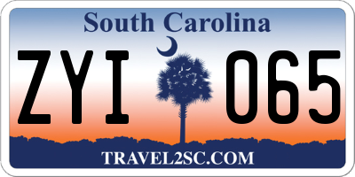 SC license plate ZYI065