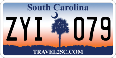 SC license plate ZYI079