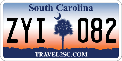 SC license plate ZYI082
