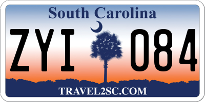 SC license plate ZYI084