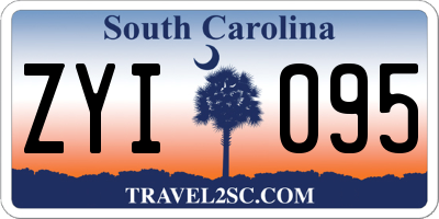 SC license plate ZYI095