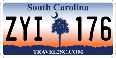 SC license plate ZYI176