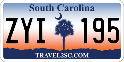 SC license plate ZYI195