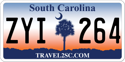 SC license plate ZYI264