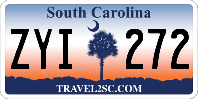 SC license plate ZYI272