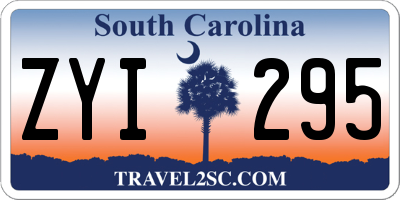 SC license plate ZYI295