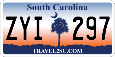 SC license plate ZYI297