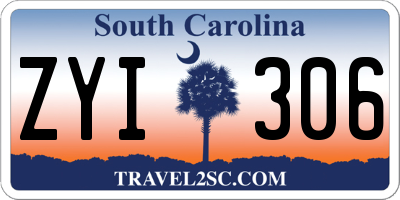 SC license plate ZYI306
