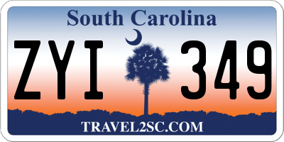 SC license plate ZYI349