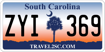 SC license plate ZYI369