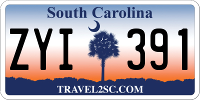 SC license plate ZYI391