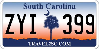 SC license plate ZYI399