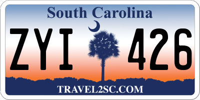 SC license plate ZYI426