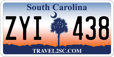 SC license plate ZYI438