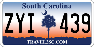 SC license plate ZYI439