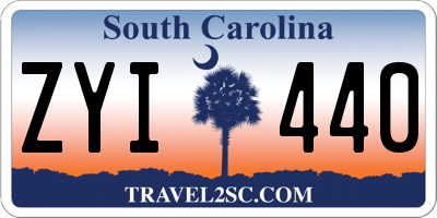 SC license plate ZYI440