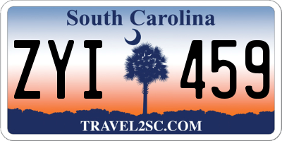 SC license plate ZYI459