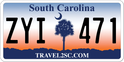 SC license plate ZYI471