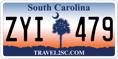 SC license plate ZYI479
