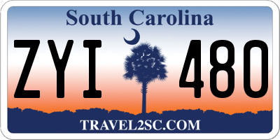SC license plate ZYI480