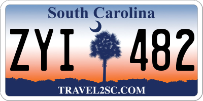 SC license plate ZYI482