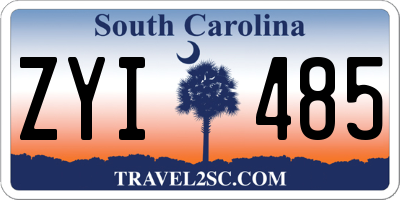 SC license plate ZYI485