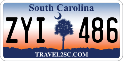 SC license plate ZYI486