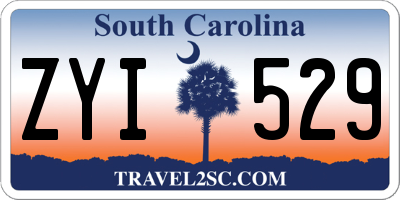 SC license plate ZYI529