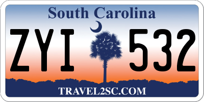 SC license plate ZYI532