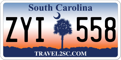 SC license plate ZYI558